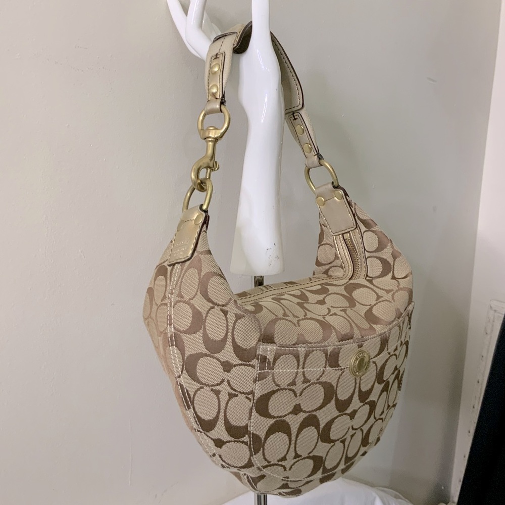 Y2K Coach Signature Mini Hobo Handbag